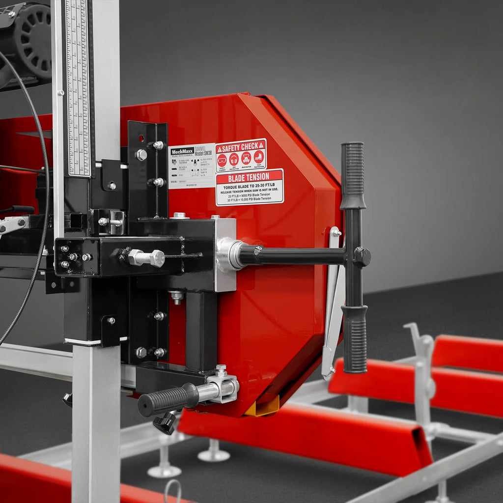 MechMaxx 36" MAX Portable Sawmill, 25HP 750cc ZONSEN V-Twin Engine, 35" Board Width, 20' Track Length, SM-36MAX