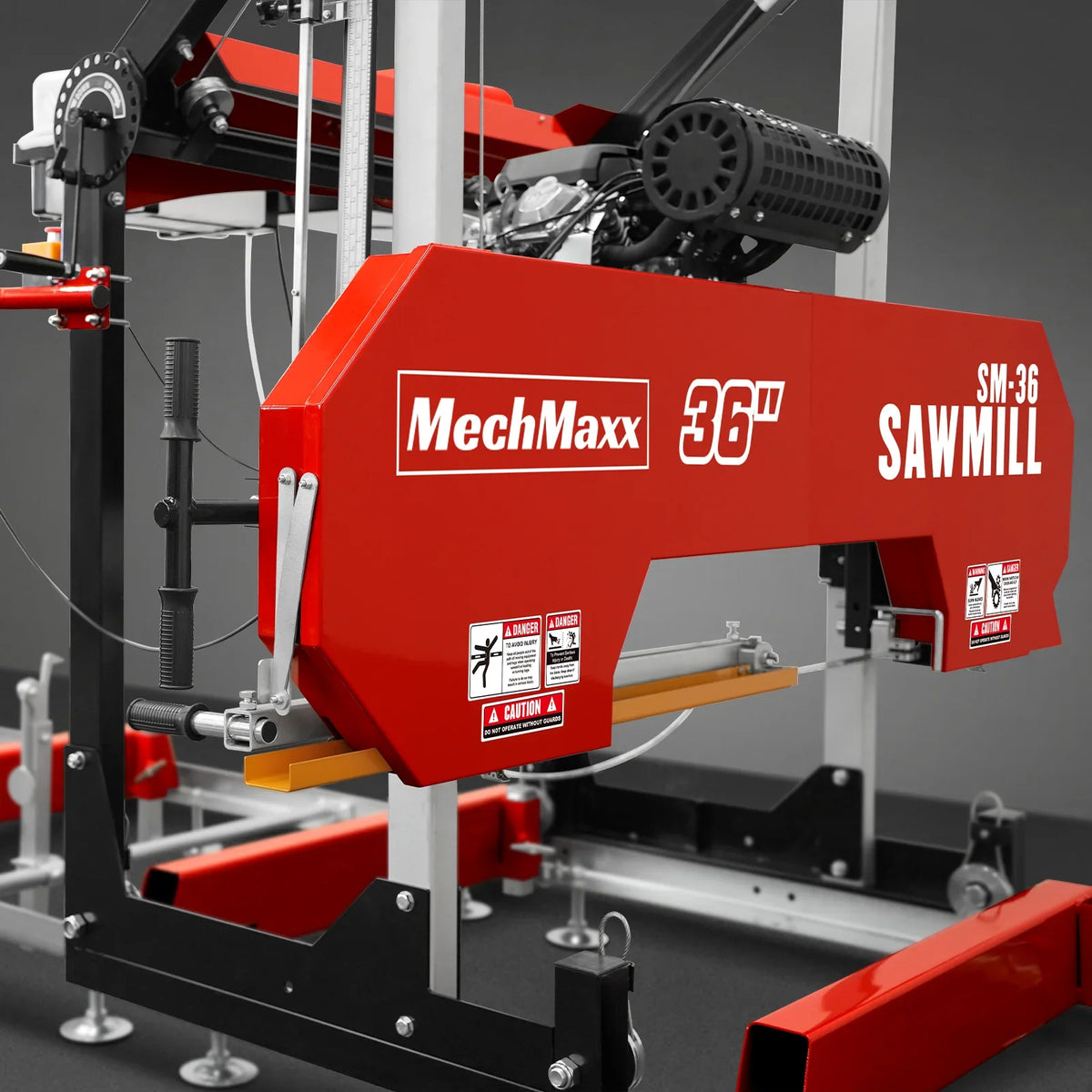 MechMaxx 36" MAX Portable Sawmill, 25HP 750cc ZONSEN V-Twin Engine, 35" Board Width, 20' Track Length, SM-36MAX