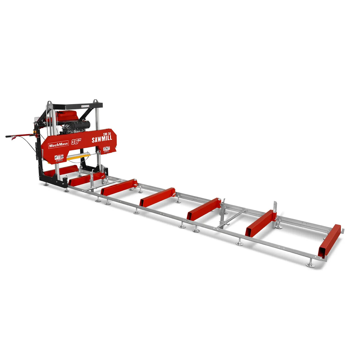 MechMaxx 36" MAX Portable Sawmill, 25HP 750cc ZONSEN V-Twin Engine, 35" Board Width, 20' Track Length, SM-36MAX
