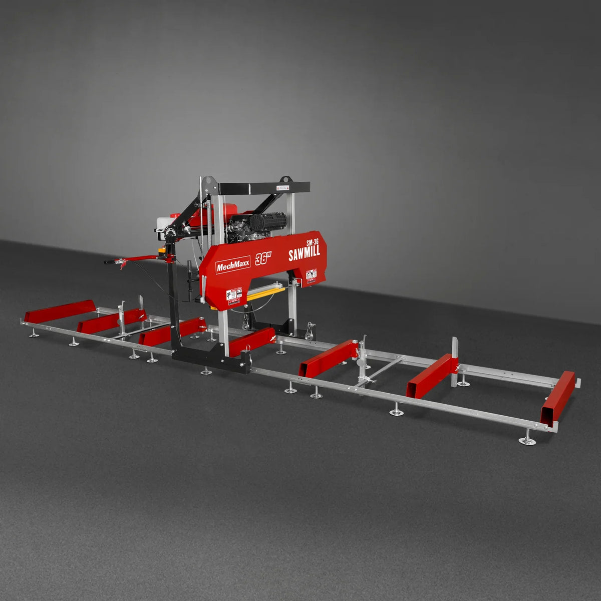 MechMaxx 36" MAX Portable Sawmill, 25HP 750cc ZONSEN V-Twin Engine, 35" Board Width, 20' Track Length, SM-36MAX