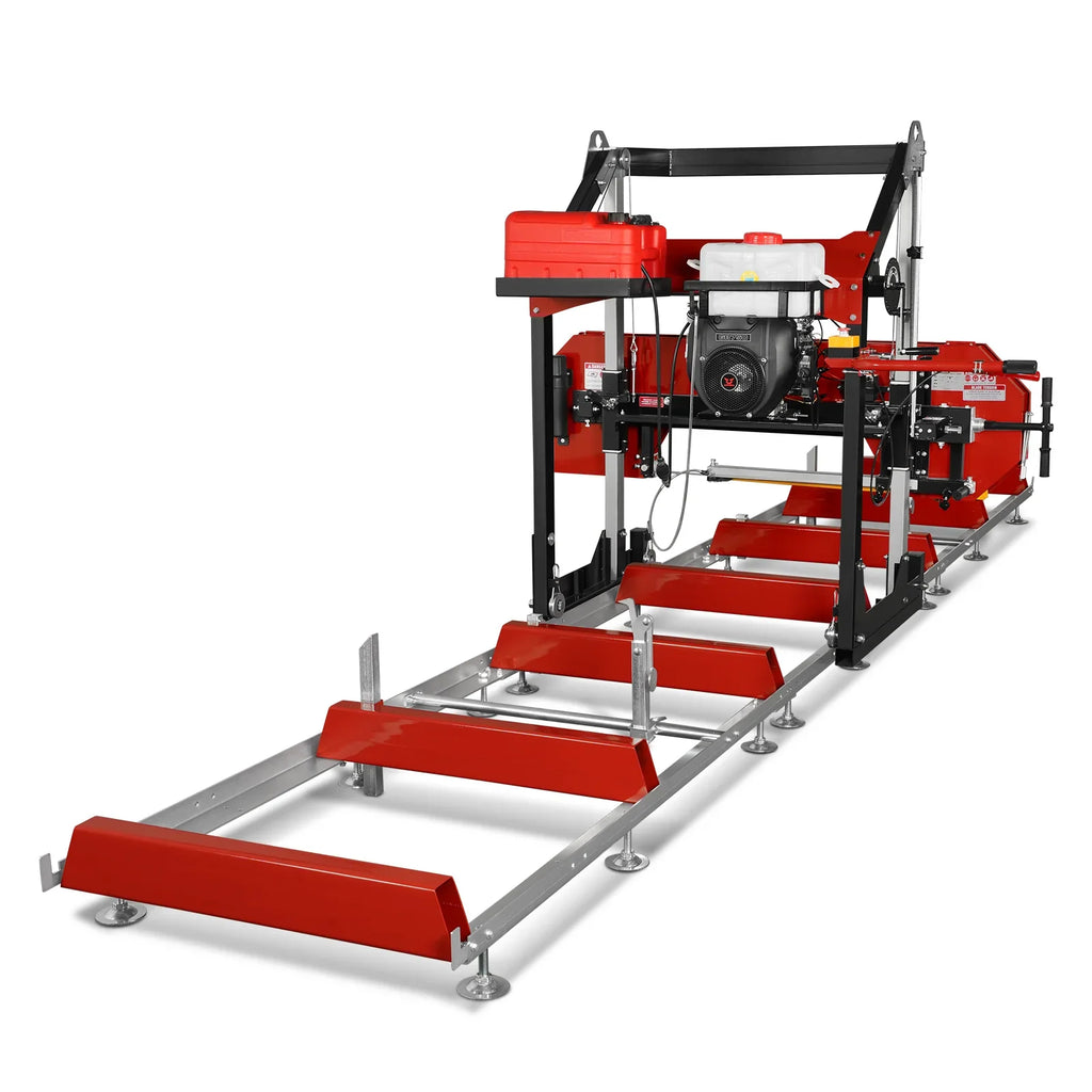 MechMaxx 36" MAX Portable Sawmill, 25HP 750cc ZONSEN V-Twin Engine, 35" Board Width, 20' Track Length, SM-36MAX